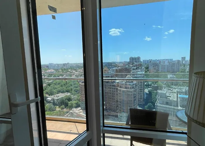 Apartman в аркадии в стиле лофт с большой лоджией прекрасным видом на море и город!